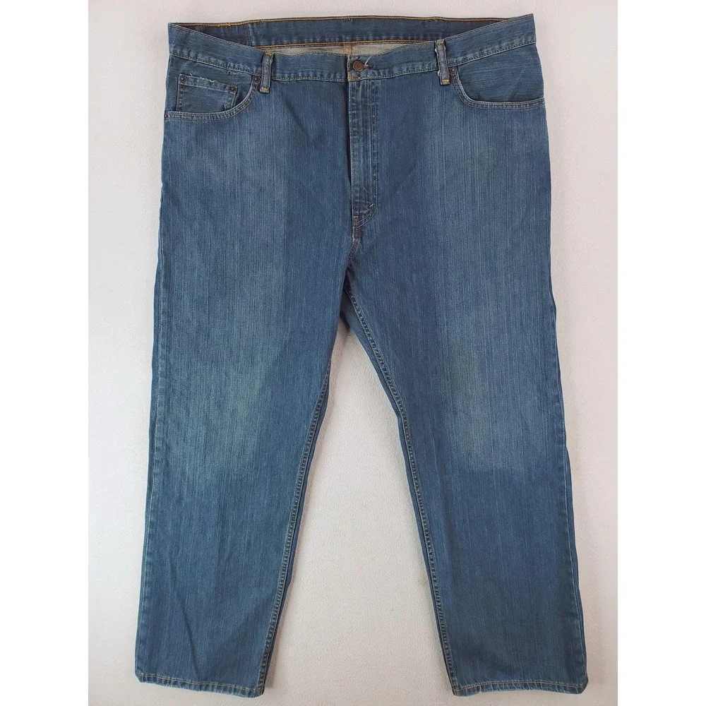 Levis 559 Jeans Mens 44x30 Blue Straight Leg Relaxed Fit Denim Medium Wash Pants